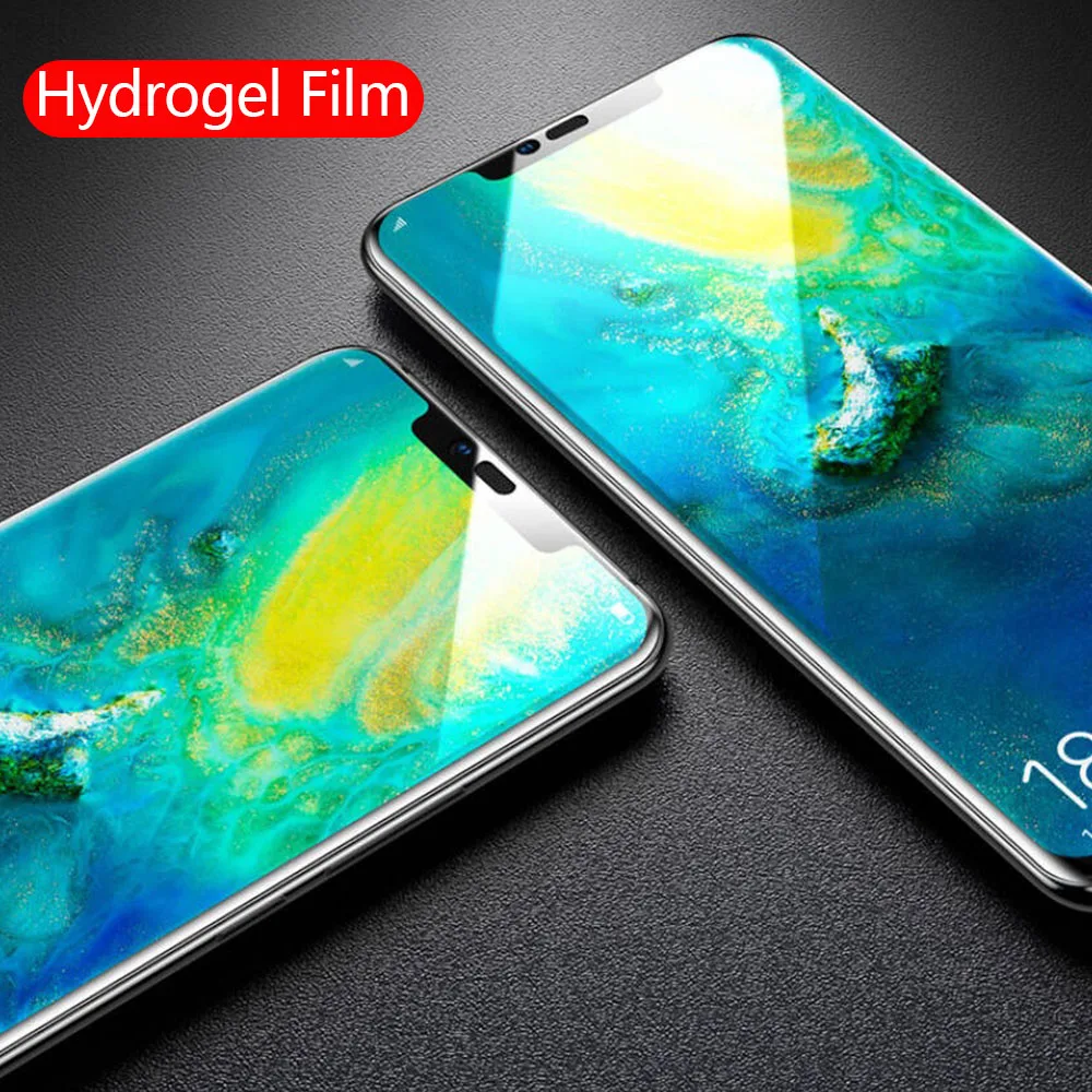 

4Pcs Full Cover Hydrogel Film Screen Protector For Huawei P30 Pro P20 P10 P Smart Z 2019 Mate 20 Honor 10 Lite 9 9X 8X Not Glass