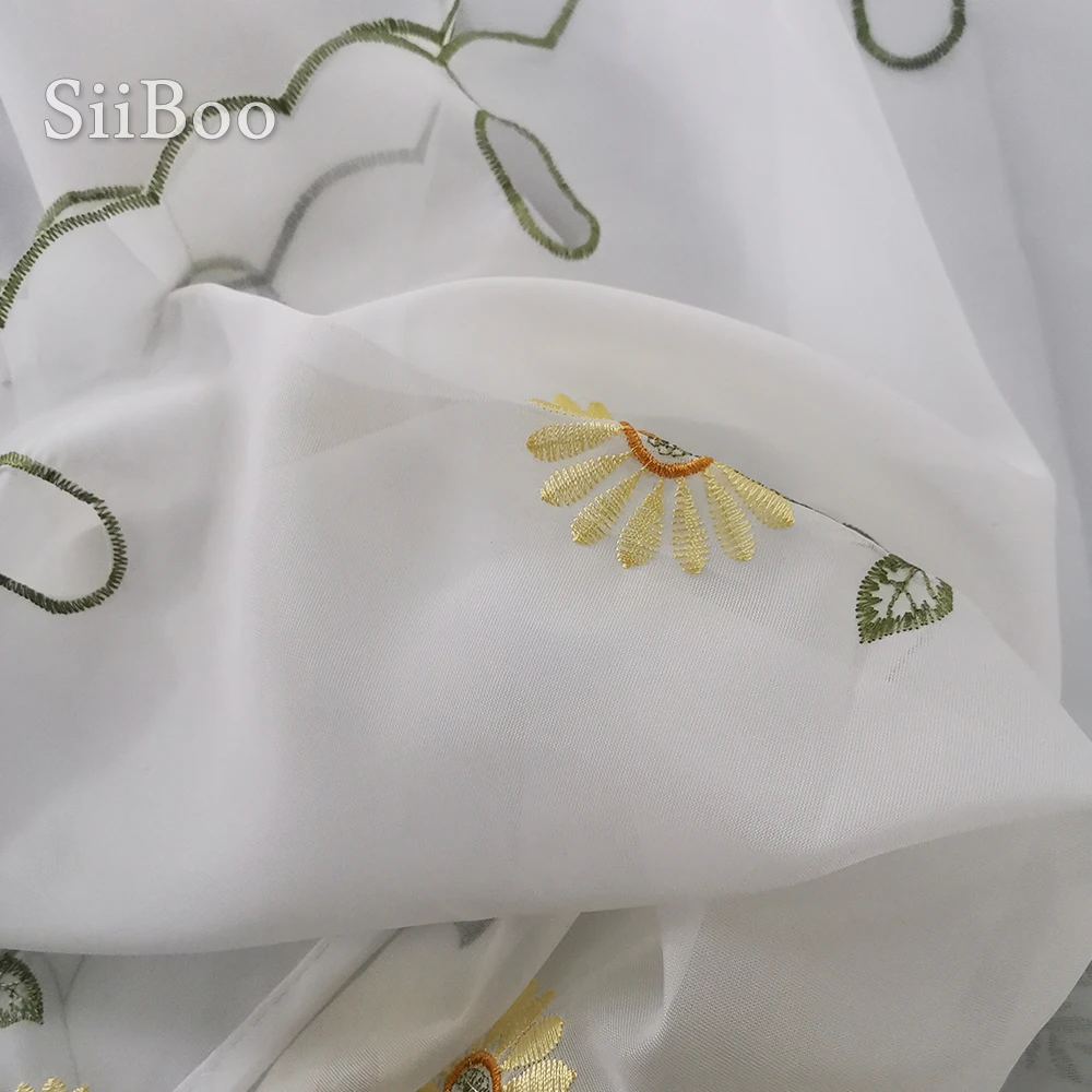 Новинка 2016 модная кружевная полузанавеска с цветочной вышивкой занавеска для