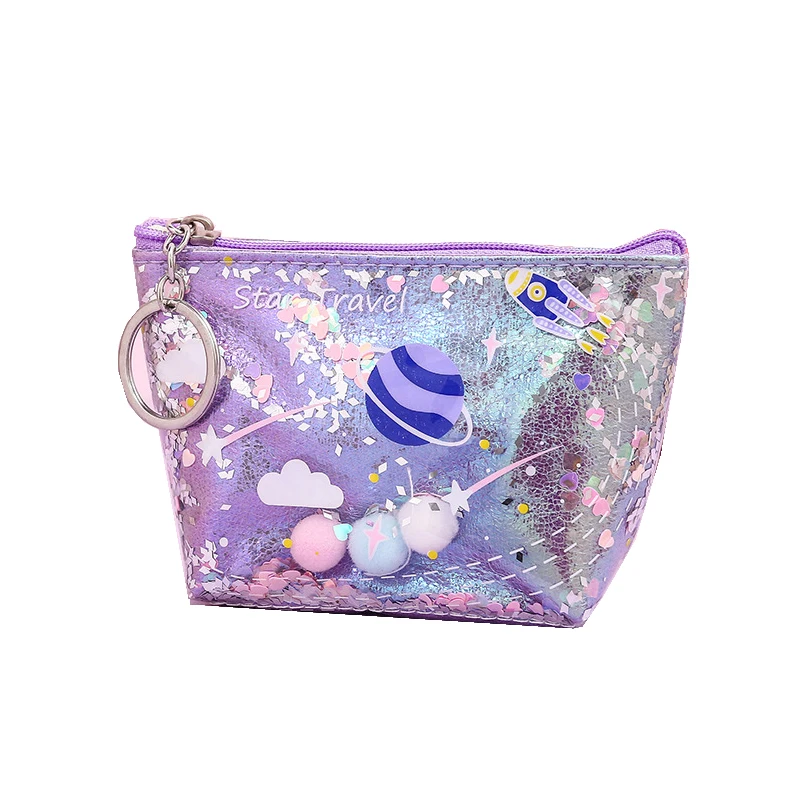 

Simple cosmetic bag quicksand star travel coin storage bag durable waterproof hand to take bags key bag small