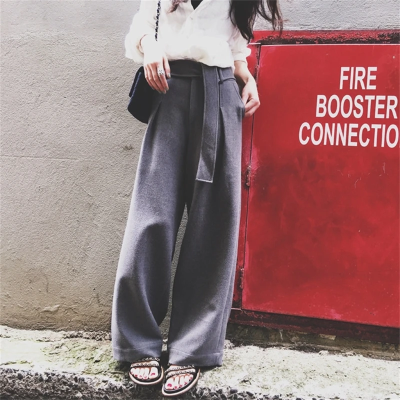 

Pants New Fashion Wide Lege Casual Summer Straight Pants Women Loose Trousers Female