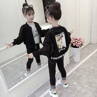 new childrens thread cuffs baseball uniform beauty tench jacket 3 13 years old coats kids baby girl spring autumn outerwear