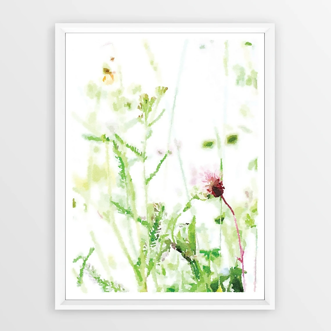 

Растительный акварельный принт Wildflower, картина акварелью, фотография цветов для изобразительного искусства, фотография фотографий спа, све...