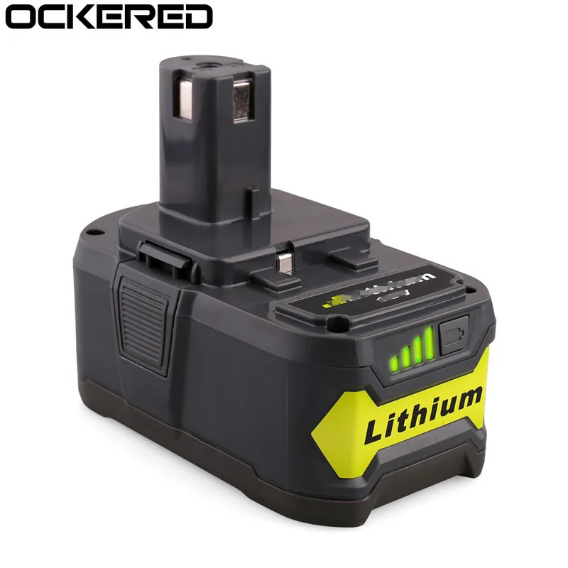 

Литий-ионная аккумуляторная батарея в 18 в, 4000 мА · ч для Ryobi ROB-P108 BPL-1815 BPL18151, литиевые аккумуляторы для электроинструментов