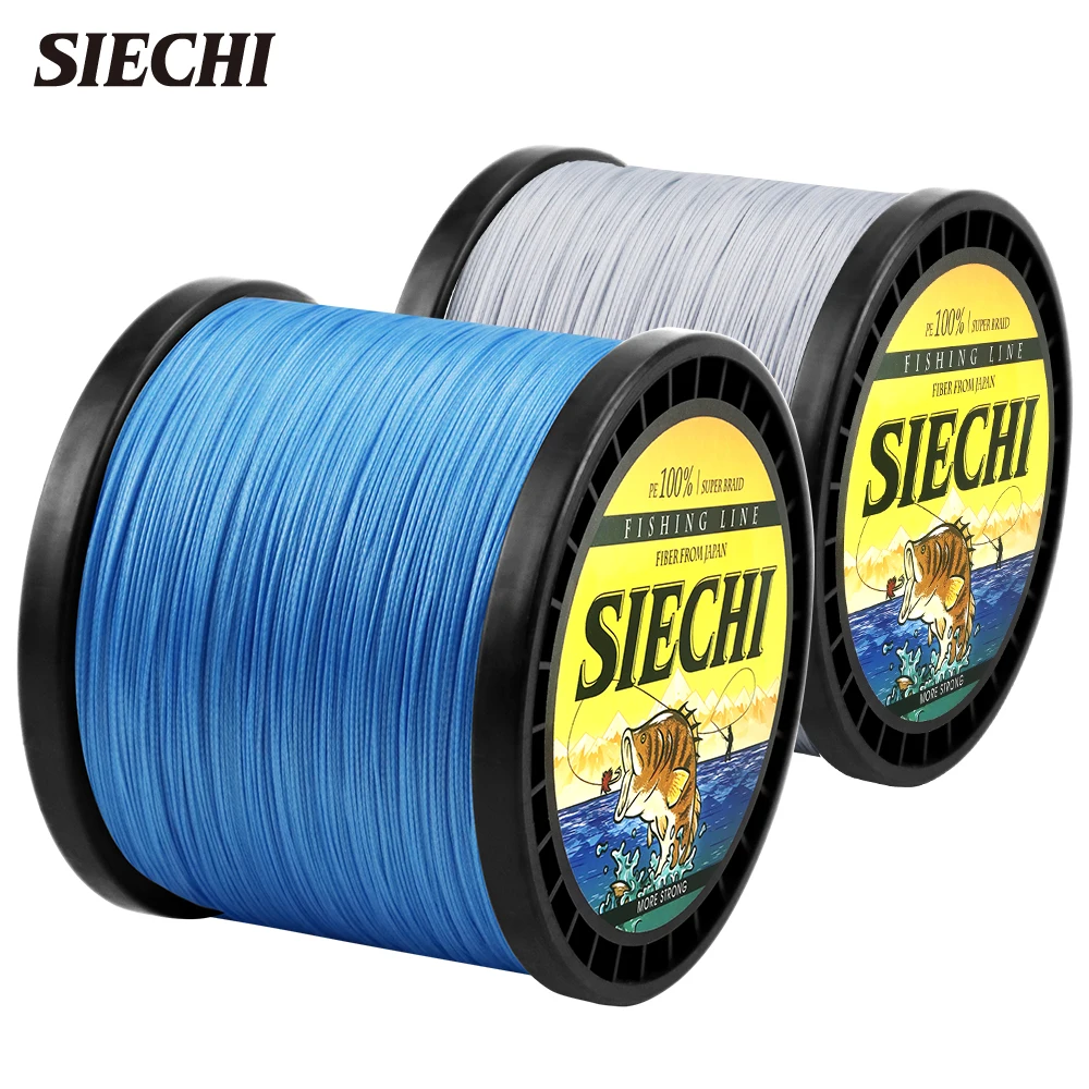 

SIECHI 300M 500M1000M Braided Fishing Line Multifilament PE 4&8 Strands Fishing Cord 20LB-83LB & 20-88LB Strong Japan Technology
