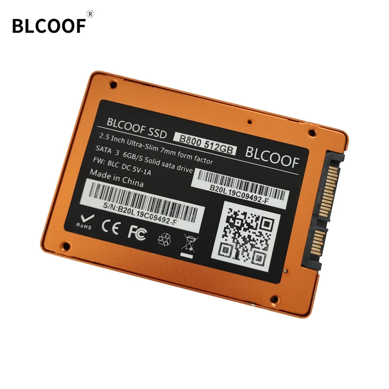 Внутренний твердотельный жесткий диск BLCOOF SATA3 6 ГБ/сек. SSD 2 5 дюйма 512 ГБ для
