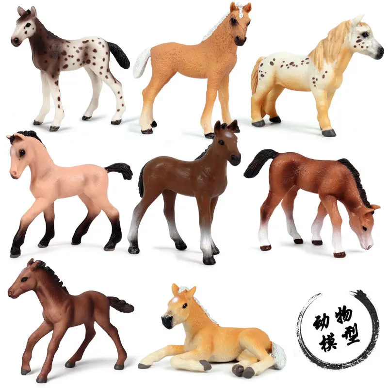 

Simulation Animal Model Horses Action Figures Children Home Decor Fairy Garden Decoration Accessories figurine Gift For Kids Toy