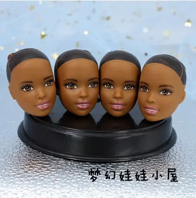 just one head Оригинальная голова куклы/коричневый и черный и нормальная кожа лысый голова Аксессуары куклы DIY для 1/6 куклы, игрушки для детей - Цвет: just one head
