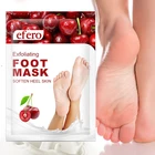 EFERO 7 пар отшелушивающая маска для ног с вишней педикюрные носки отшелушивающая маска для ног маска для удаления омертвевшей кожи маска для пилинга ног на каблуках