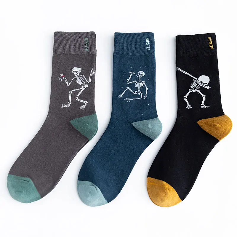 Носки мужские цветные с рисунком 100 хлопок 1 пара Размеры 35 43|Мужские носки| |