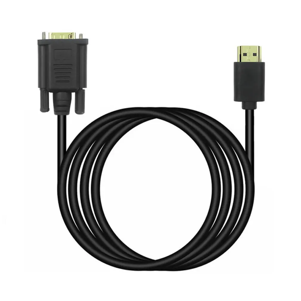 

HDMI-compatible To VGA Cable Converter For HDTV PC Desktop Monitoring Laptop 4K Video High Definition Adapter Cable 0.5m