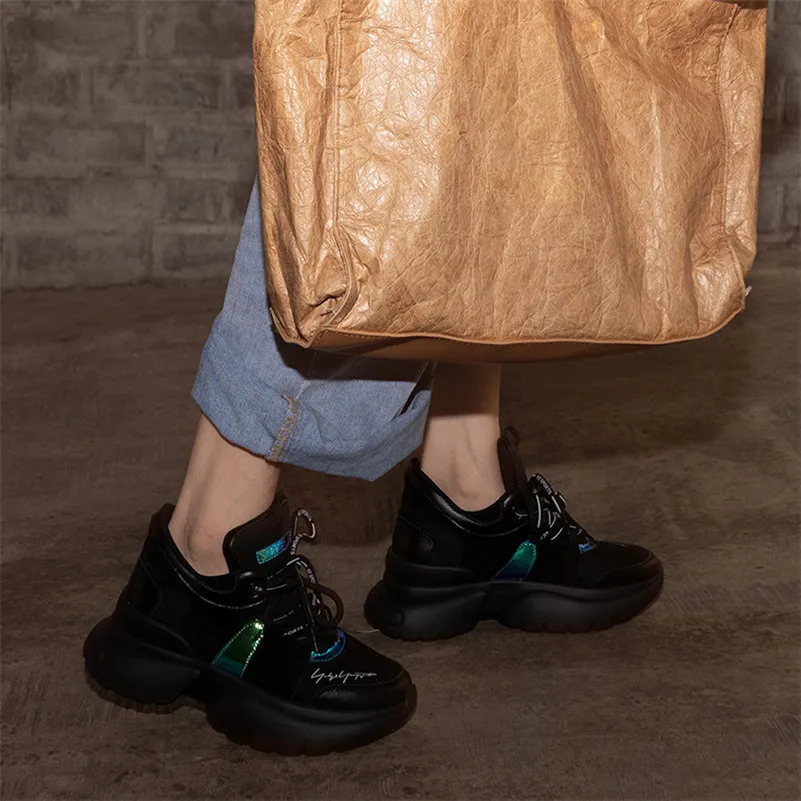 FEDONAS новые Для женщин спортивная обувь на плоской подошве платформы повседневная