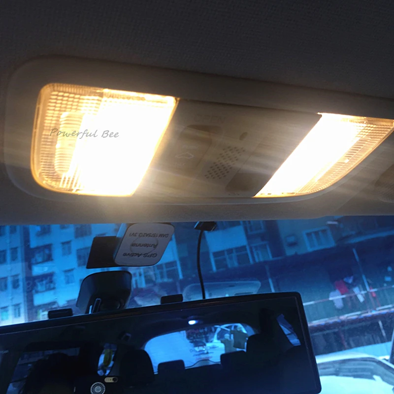 Светодиодная лампа для чтения автомобильной панели лодки 2 шт. мощность 5 Вт 36SMD T10
