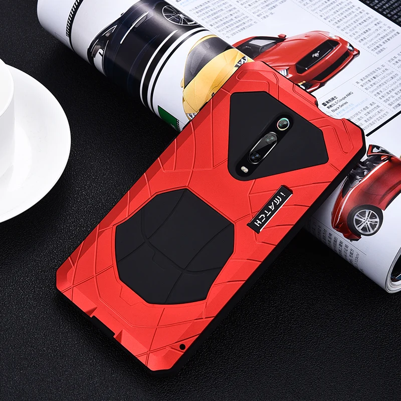 IMATCH Повседневный водонепроницаемый чехол для Xiao mi Red mi K20 Pro mi 9T Pro Роскошный Металлический силиконовый чехол Coque Полные Защитные чехлы для телефонов