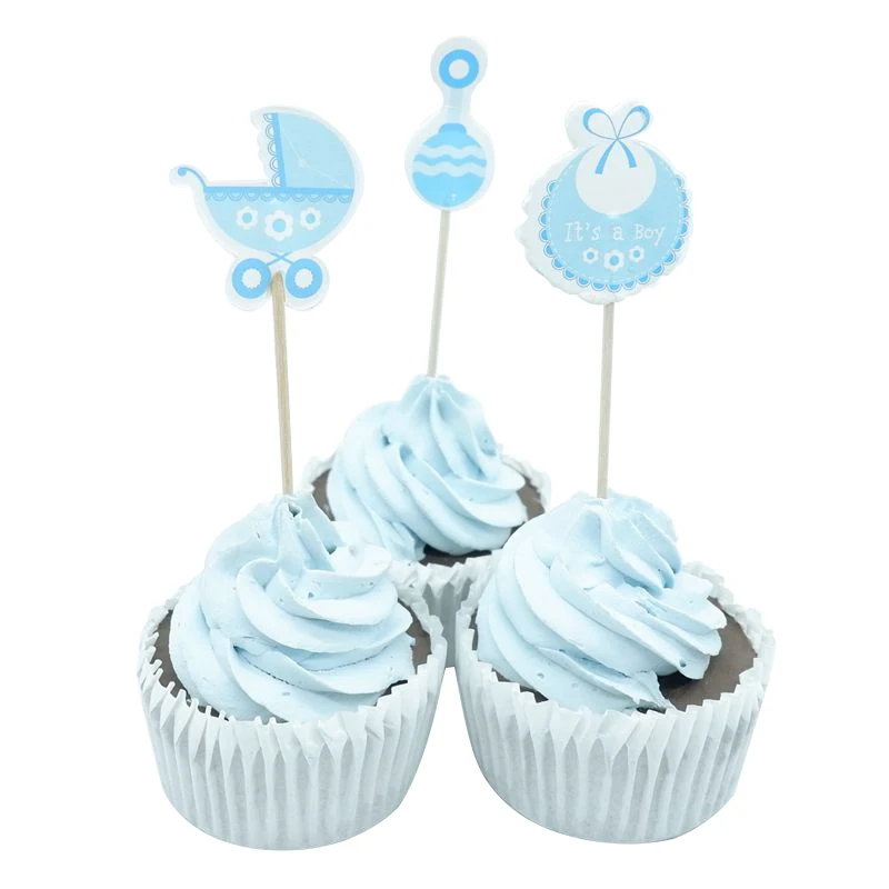 18 шт Baby Shower для капкейка Палочки душа ребенка благоприятствует украшения | Товары для украшения тортов -32838357743