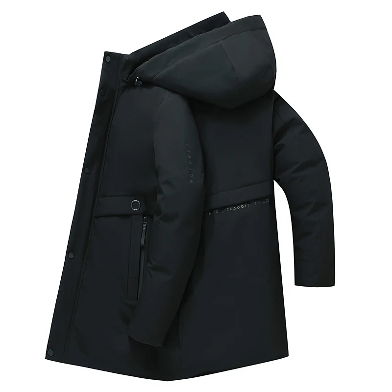 Высокое качество зима новый бренд с капюшоном Повседневная модная утолщенная