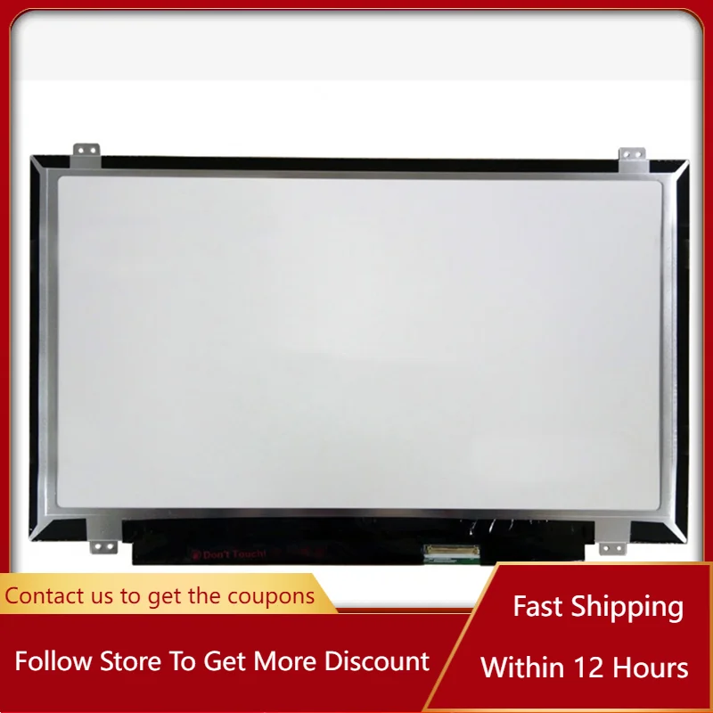 14 Inch HB140WX1-501 V4.2 Fit HB140WX1 501 DP/N；OKT5M8 LED LCD Screen HD 1366*768 EDP 30 PINS Laptop Display Slim Panel