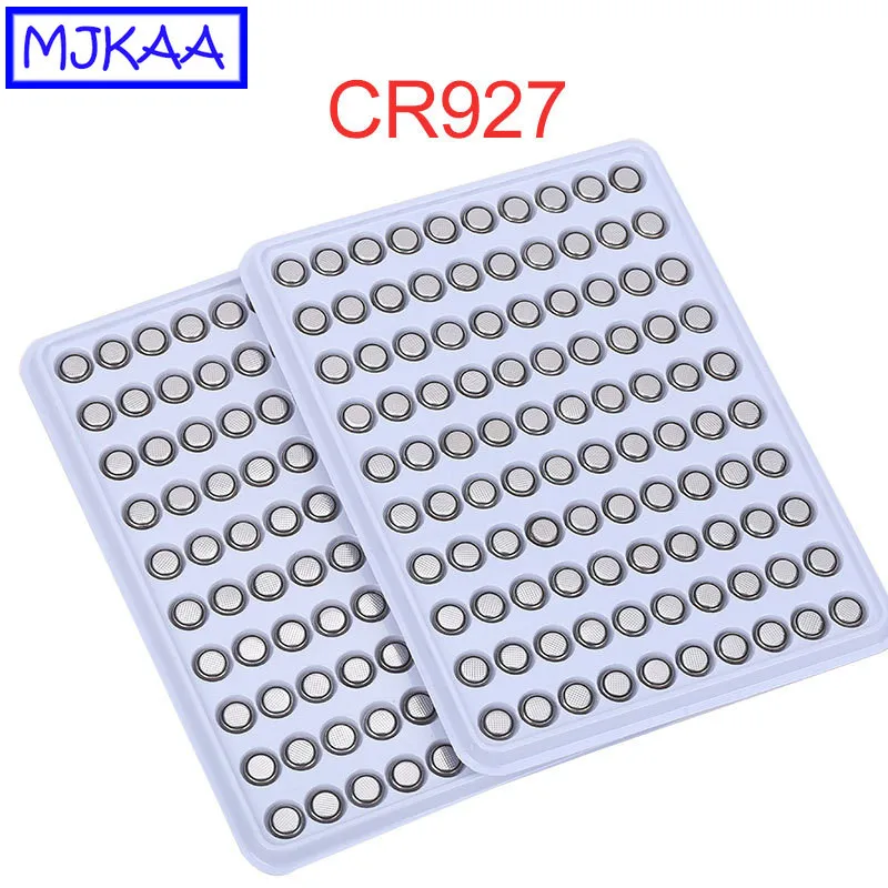 MJKAA 100 шт. CR927 3 в литиевый кнопочный элемент батарея DL927 BR927 ECR927 5011LC 35 мАч лампы
