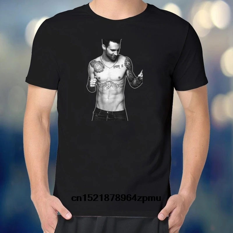 Для мужчин футболка модные Adam Levine Классический Забавный новая wo мужчин|Мужские