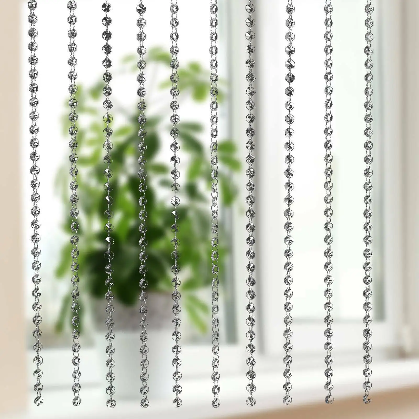 10 м акриловая Хрустальная гирлянда алмазные подвесные бусины цепочки