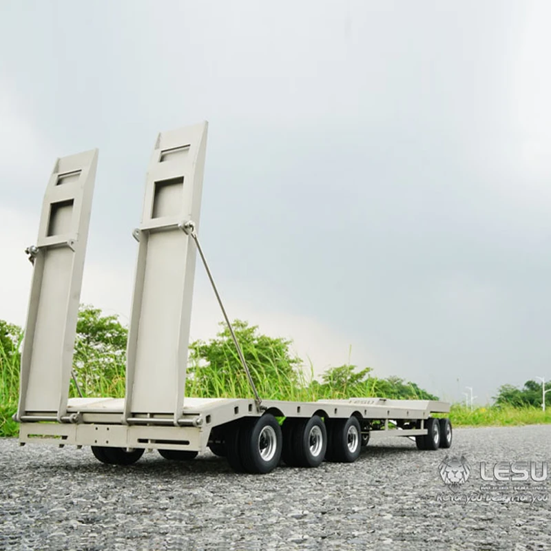 Online LESU Metall Anhänger Für DIY TAMIYA 1/14 RC Dumper Lkw Skala Modell Loader Bagger Auto