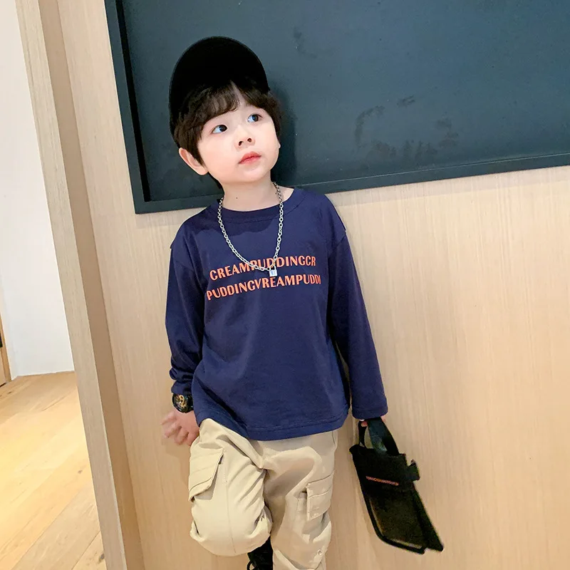

2021 New Pullover Spring Summer T-shirt Baby Boys Kids Top Toddler Outwear Children's Clothing Teenage Gift Beach Cotton Sport