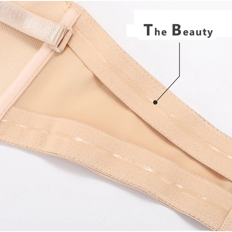 

Strapless Enhancement Lingerie Backless Seamless Bralette Underwear For Wedding Dress DF Large Size Women Sexy Invisible Bras