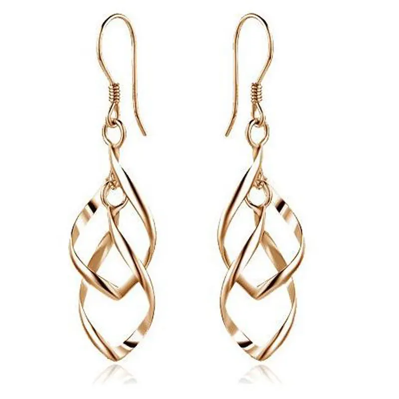 1Pair Style 5 19 стилей Висячие драгоценные камни стразы длинные висячие серьги для женщин ювелирные изделия посеребренные полые металлические висячие серьги - Окраска металла: 1Pair Style 5