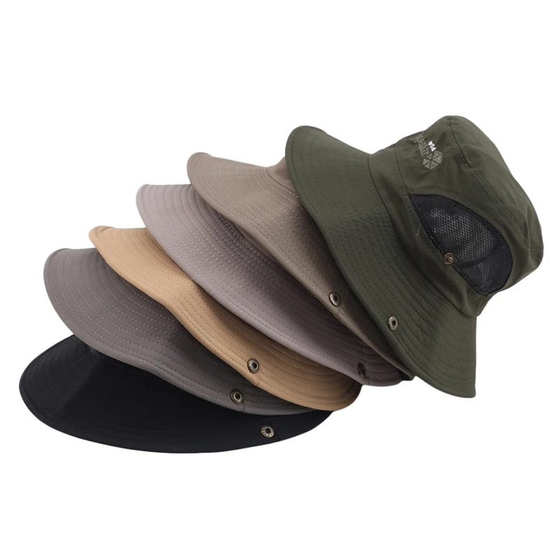 

Adult Men's Hat Summer Mesh Ventilation Retro Cotton Bucket Hats Novelty Dad's Sun Visor Fishing Hat Beach Caps