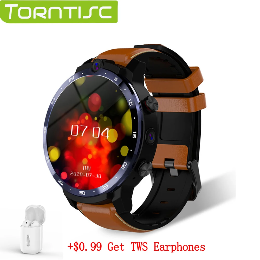 Torntisc LEM12 PRO умные часы Новый WI FI GPS Беспроводной проецирования двойной камеры 400*400