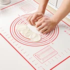 60 см х 40 см антипригарный силиконовый коврик для выпечки Кухня Пособия по кулинарии инструменты противень внутренний вкладыш складной замеса теста для пиццы