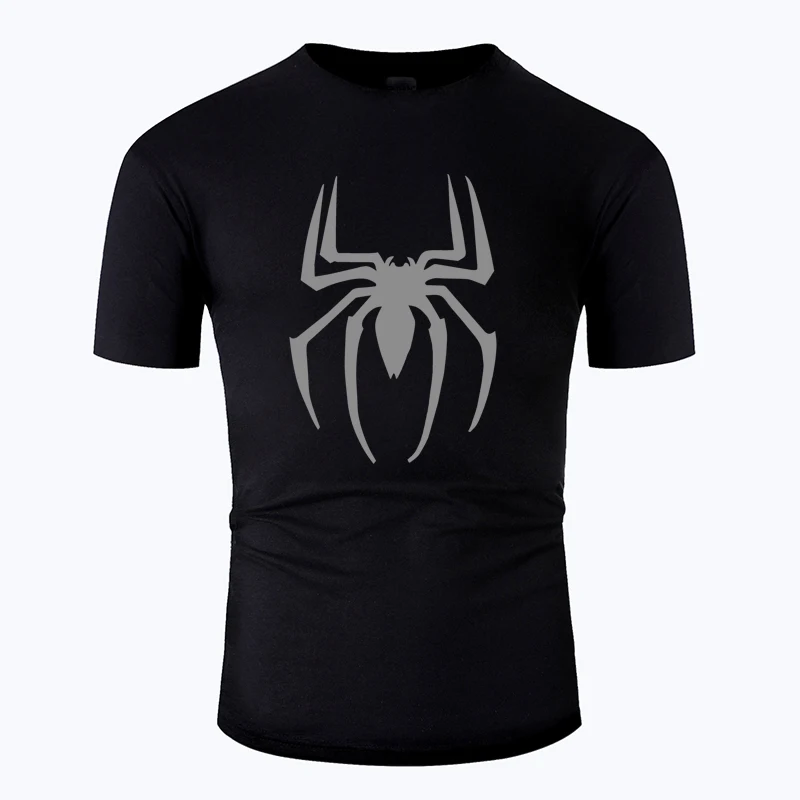 

Cool Spider Line Art O Neck Cotton T Shirt Men and woman Unisex Short Sleeve Designed Casual