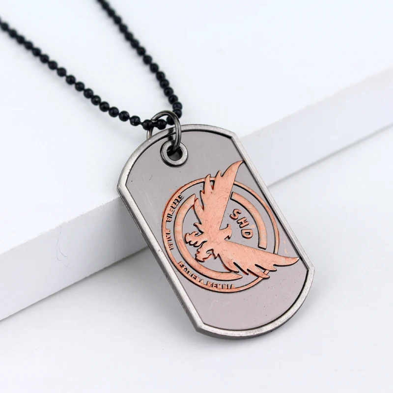 

Men's Necklace Jewelry Dog Tag Pendant Game Tom Clancy's The Division Agent SHD Logo Necklaces Bead Chain Gifts Accessories