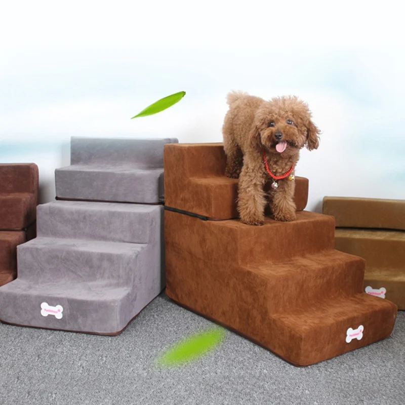 Новая лестница для собак 5 ступеньки домашних животных кошек противоскользящая
