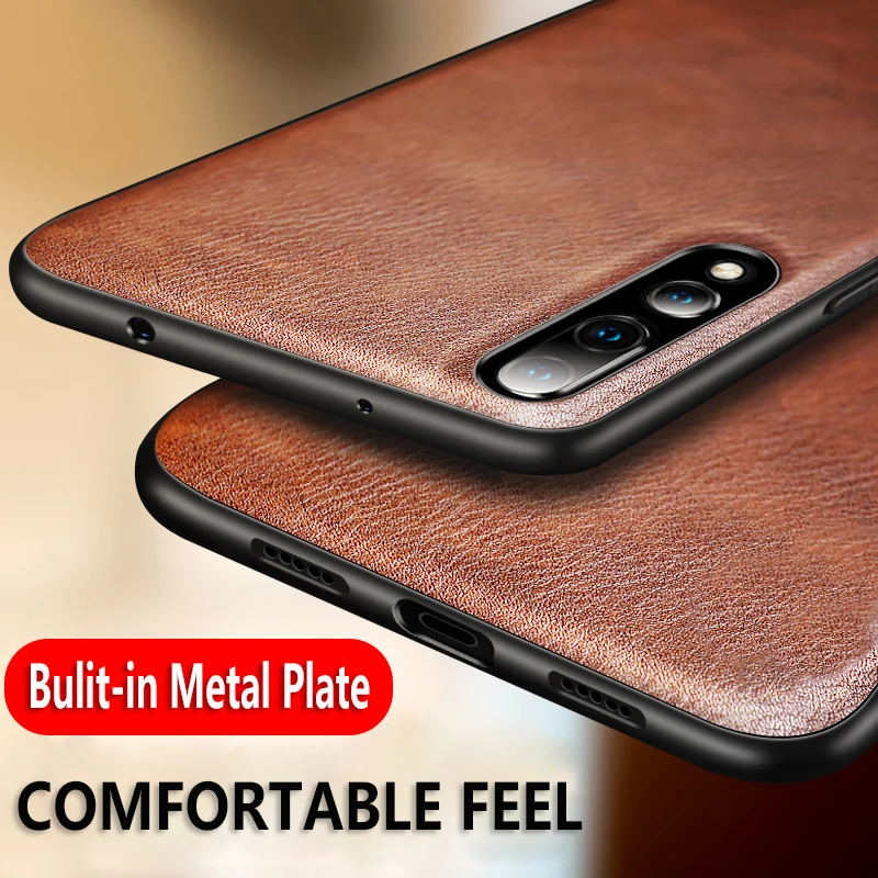 Чехол для Huawei P20 Pro Ретро кожа мягкий ТПУ Край задняя крышка чехол P10 Plus lite