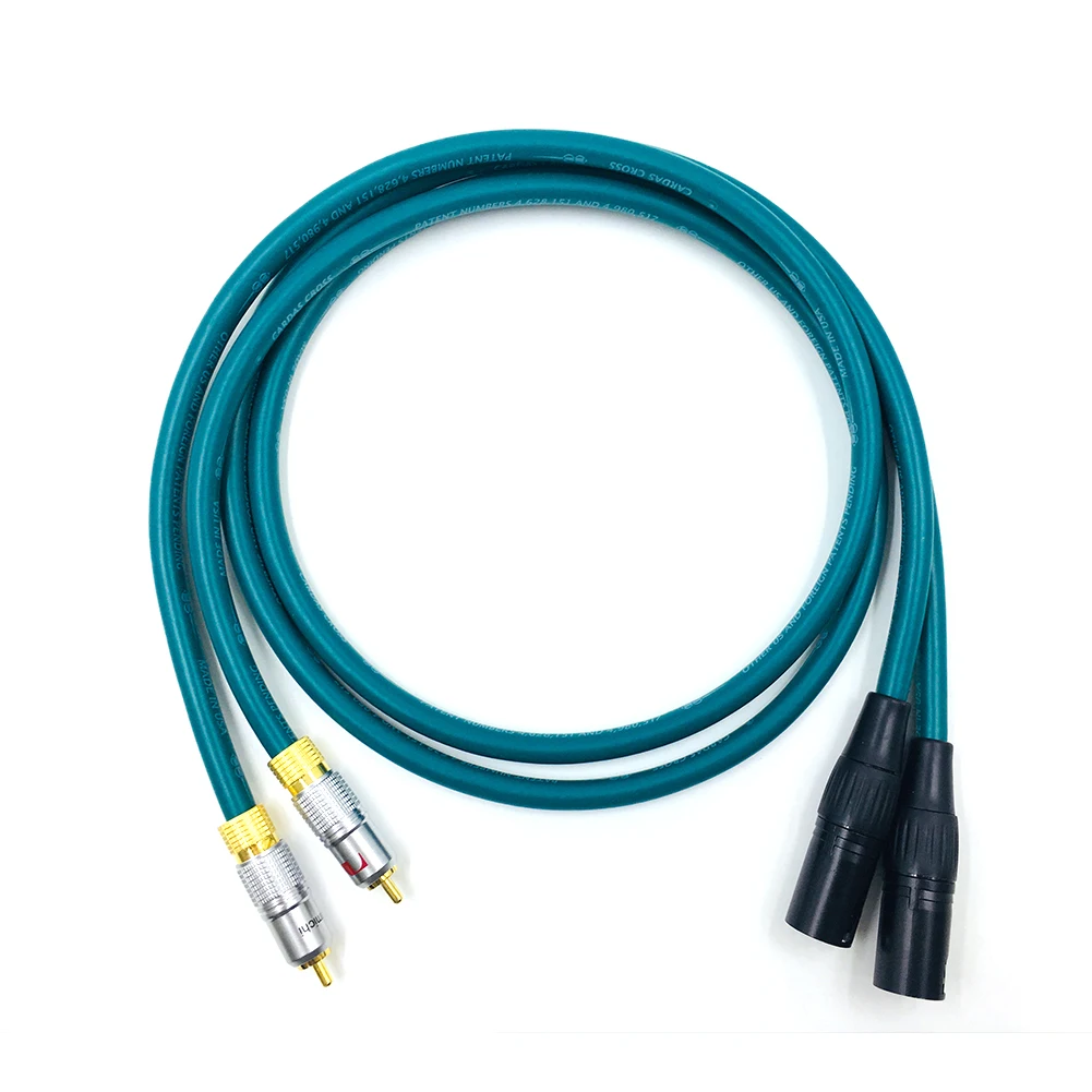 Сбалансированный аудиокабель с разъемом RCA XLR переходной усилитель для CD DVD