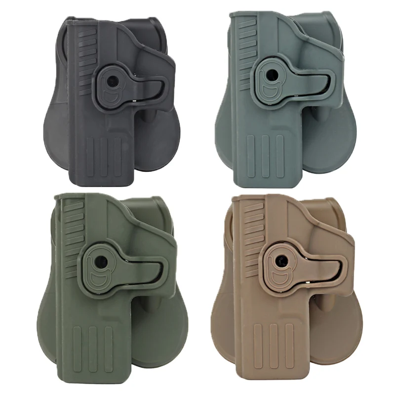 

Tactical Left Hand Pistol Waist Holster Military Hunting Airsoft Gun Case MOLLE System Quick Pull Glock Pistol Holsters