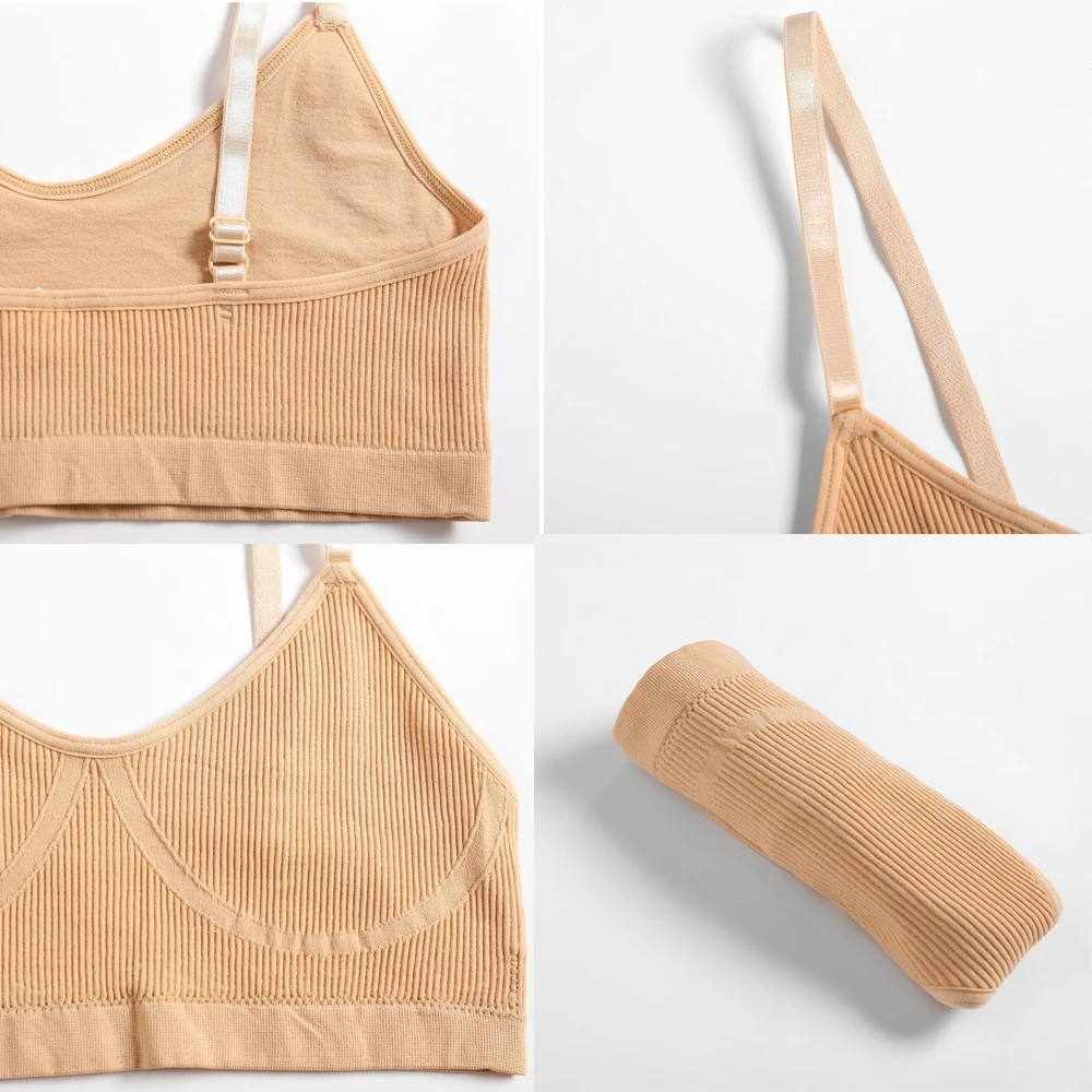 

2021New Seamless Tops Women Bra Set Classic High Waist Panties Set Sexy Lingerie Female Underwear Suit Girls Tank Crop S-XL Tops