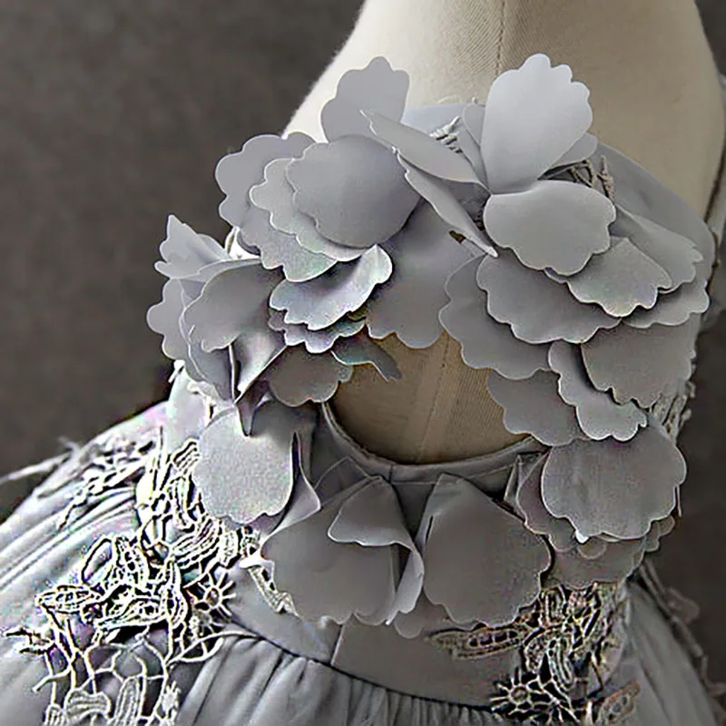 Платье для девочек 12 лет кружевное Тюлевое платье младенцев малышей Пышное с