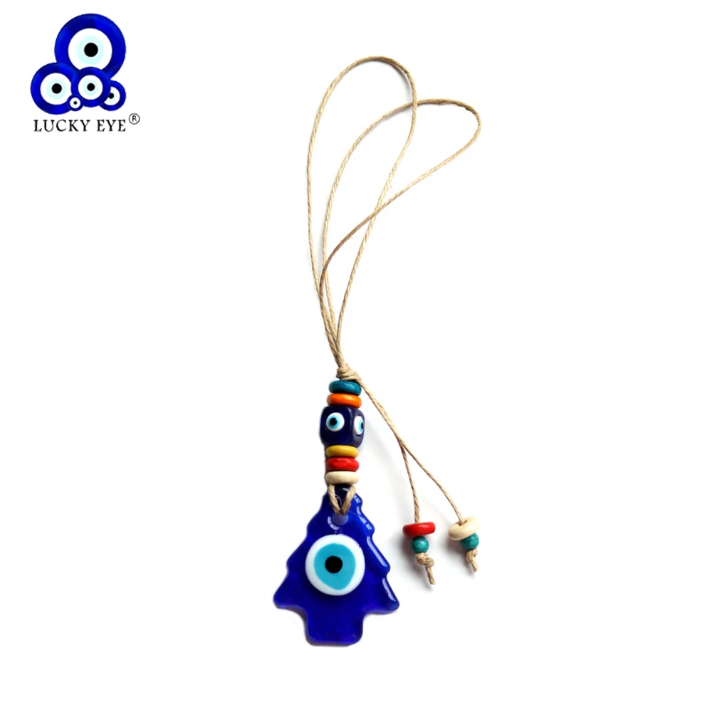 Lucky Eye Glass турецкий синий зло искусственная веревка брелок для ключей