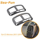 Для CITROEN C5 Aircross 2017 2018 2019 хром левый правый Air декоративная рамка выпускного отверстия крышка автомобиля аксессуары для интерьера