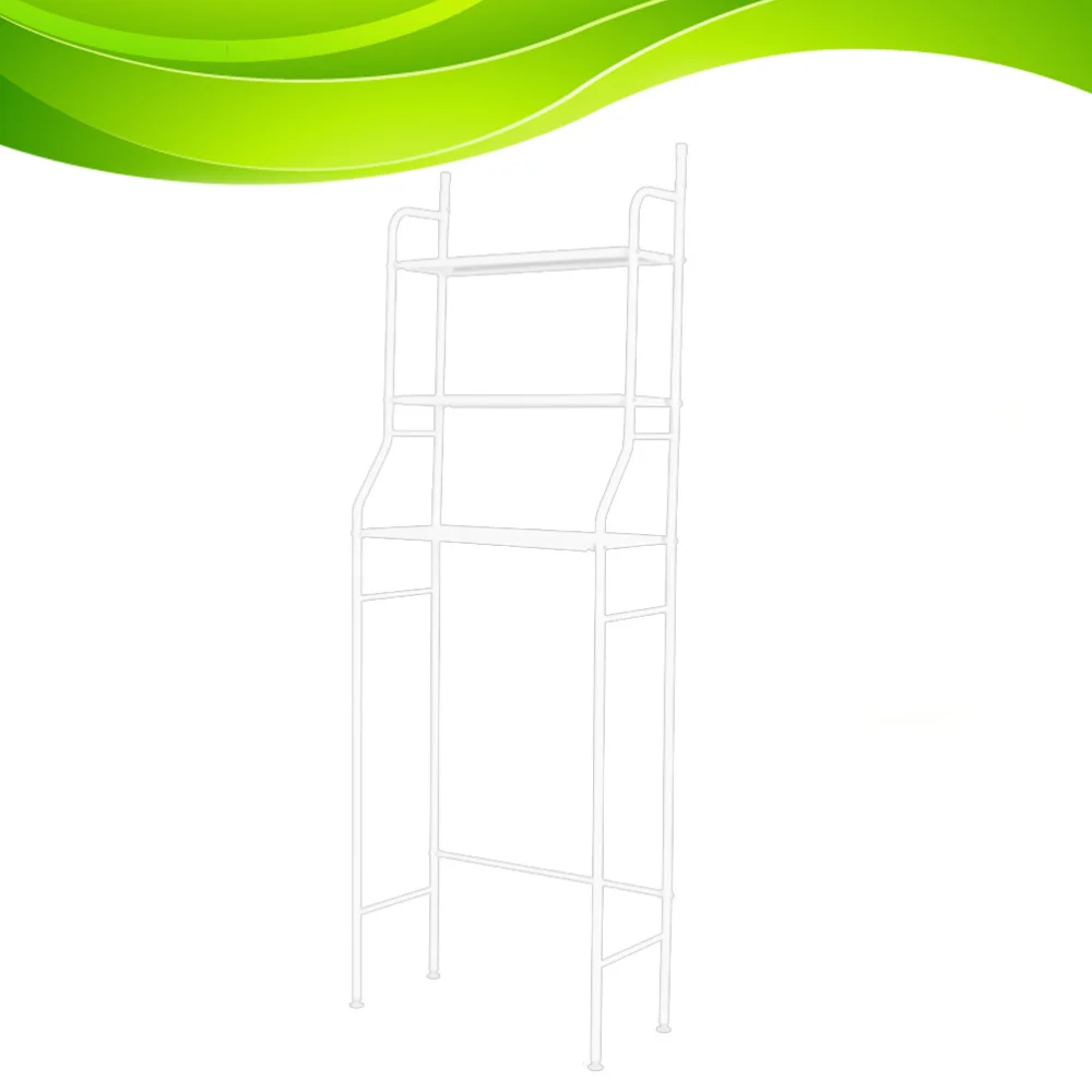 

3 Tier Over the Toilet Storage Rack Space Saving Bathroom Kitchen Organizer(White)