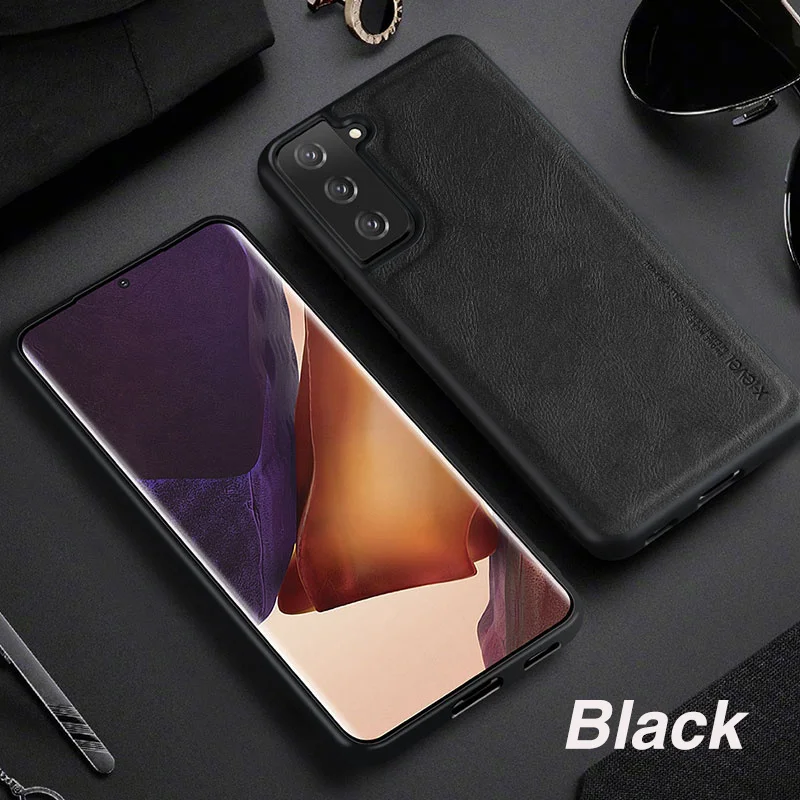 x level leather case for samsung s21 plus original soft silicone edge back phone cover for samsung galaxy s21 ultra case s21 5g free global shipping