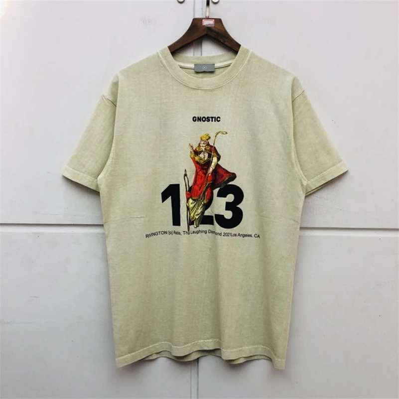 

2022ss RRR123 T-shirt Men Women High Quality Portrait Mathematical Foam Printing T-Shirt Fashion Hip Hop Short Sleeve Tees