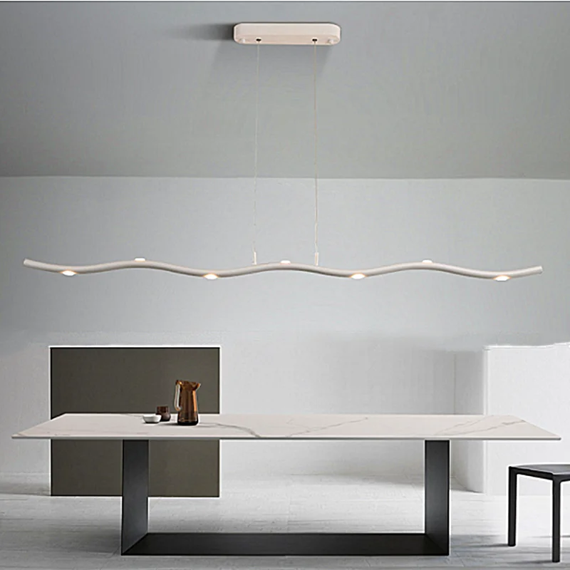 

Black LED Ceiling Chandelier Nordic Design Dedroom Office Desk Hanging Lamp Modern Restaurant Chandelier Home Decorative Light