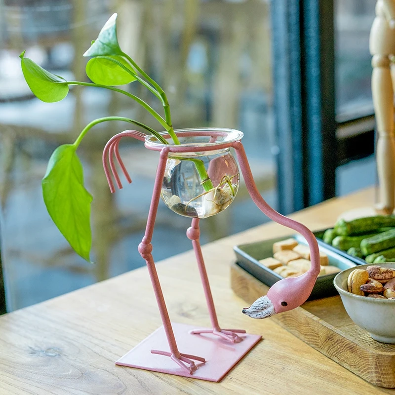 Ins/горячая Распродажа Фламинго ваза в скандинавском стиле маленькие свежие