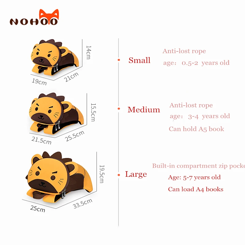 NOHOO Детский рюкзак для детского сада высокого качества Школьные сумки