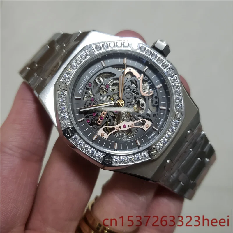 

Audemars Piguet watch men's skeleton automatic mechanical AAA watch gold skeleton retro men's women watch quartz watch