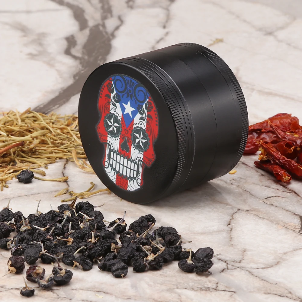 Измельчитель для дыма в виде черепа 4-слойная измельчитель трав из