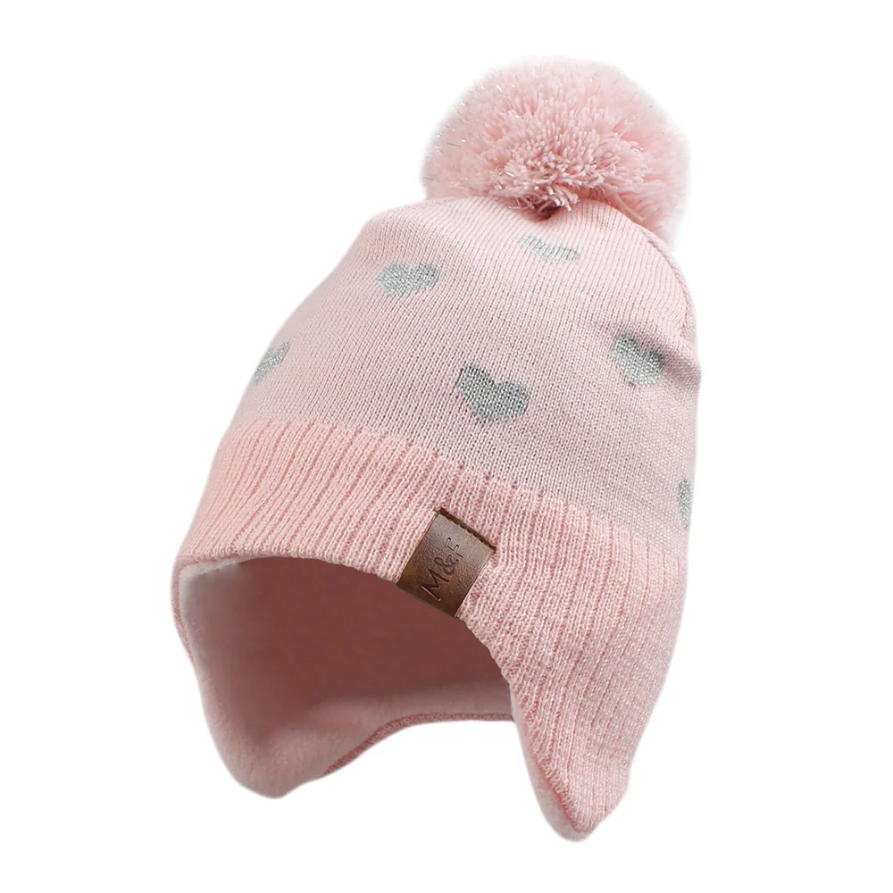 Dinosaur Baby Beanie Hat Winter Spring Toddler Boys Girls Earflap Cap Thick Lining Warm with PomPom Polyester Elastic | Детская одежда
