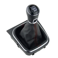 7 speed gear shift knob gaiter boot shift lever cover for volkswagen jetta golf eos scirocco manual transmission shifter